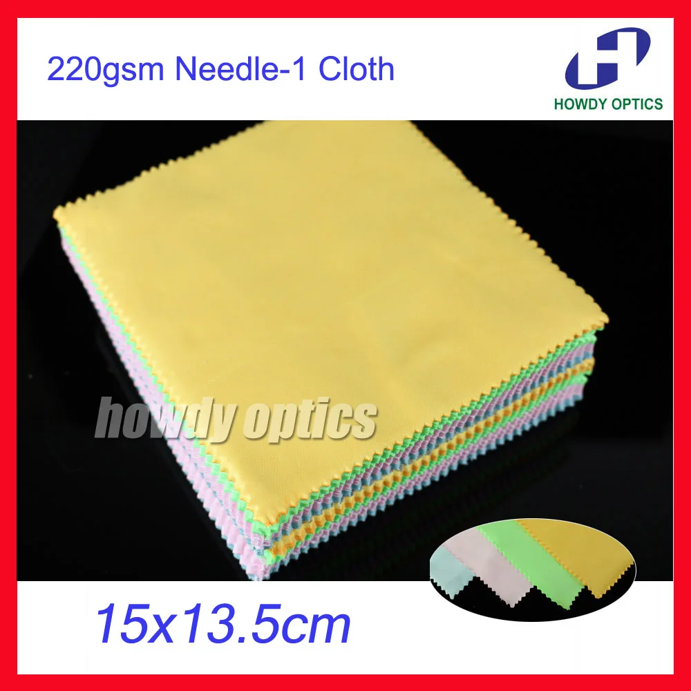 220gsm Colorful glasses wiping cloth 15 x 13.5mm eyeglasses lens microfiber cleaning cloth