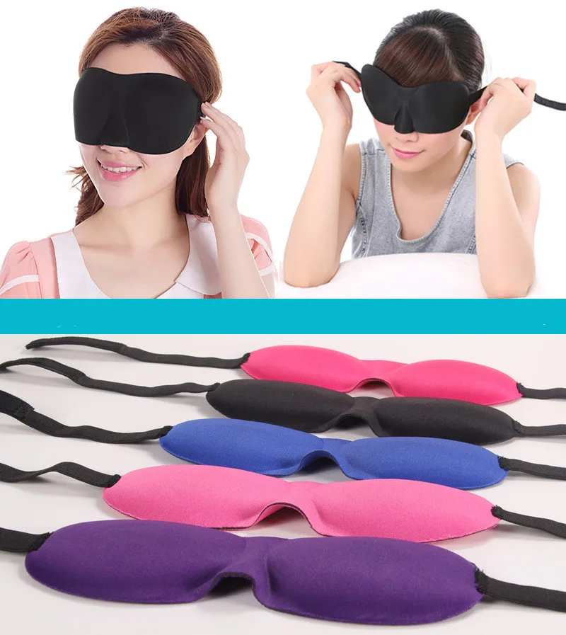 

5pcs 3D Portable Soft Travel Sleep Rest Aid Eye Mask Cover Shade Blinder Eye Patch Sleeping Mask Sleeping Eyeshade Cover