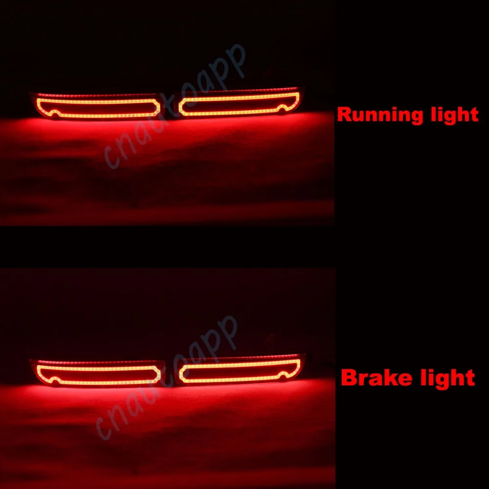 LED Rear Bumper Warning Lights Car Brake Lamp COB Running Light LED Turn Light For Toyota Avensis 2009-2012  (One Pair)