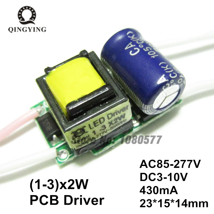 AC85-277V LED Driver 1-3x2w 3-6x2w 7-13x2w 13-25x2w 430mA 450mA Constant Current Isolation Lighting Transformers Power Supply