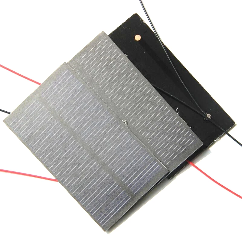 Wholesale 1W 5V Mini Solar Panel Solar Cell Module Battery Charger For 3.7V Monocrystalline 107*61*2MM 30pcs/lot Free Shipping