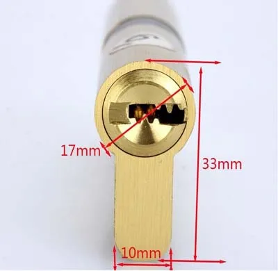 [Priced at direct] supply 90mm double opening full copper theft lock key 90 cm