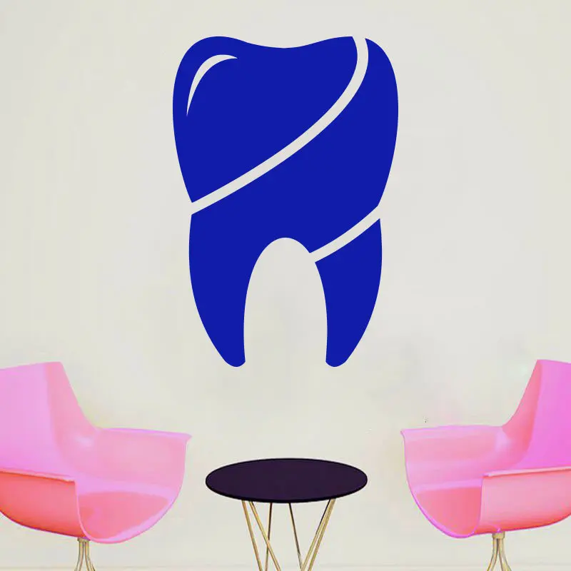 

Dental Clinic vinyl Wall Decal Dentist Reception decoration wall sticker Teeth clinic Removable decals Tooth Decor Handmade G581