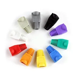 Multicolo CAT5 CAT6 crystal head sheath ethernet cable protective case Network plug Socket boot cap SLEEVE RJ45 Connector Jacket