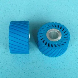 86*50*25.4mm Sanding Belt Rubber Wheel with Aluminium Core for Sander Polisher