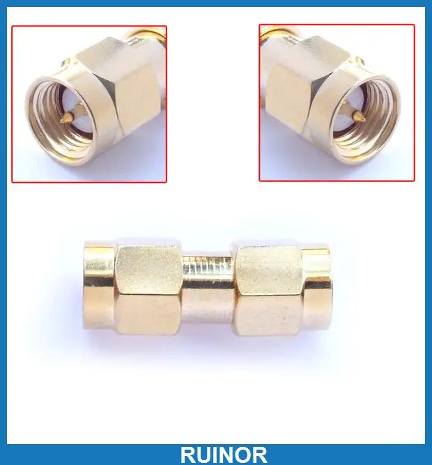 

100pcs SMA Male Plug to SMA Male Plug Straight Adapter