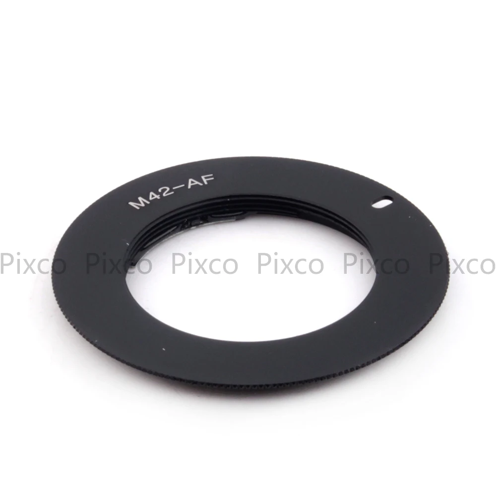 Pixco For M42-Sony AF Confirm Adapter Suit For M42 Screw Mount Lens to Sony Alpha Minolta MA Camera Black