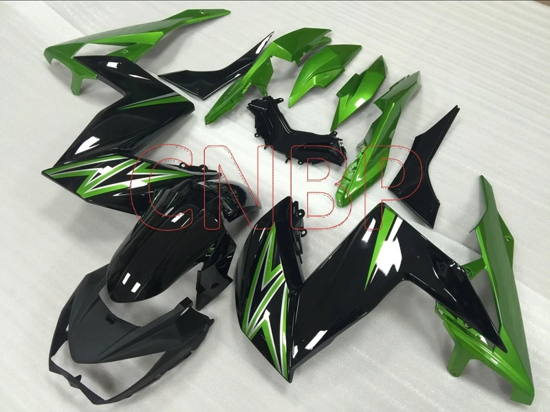 Bodywork Z300 Z250 2015 - 2018 Black Green Fairings for Kawasaki Z300r Z250R 2016 2017 Fairing Z 300 250 15 16 17 18 unpainted