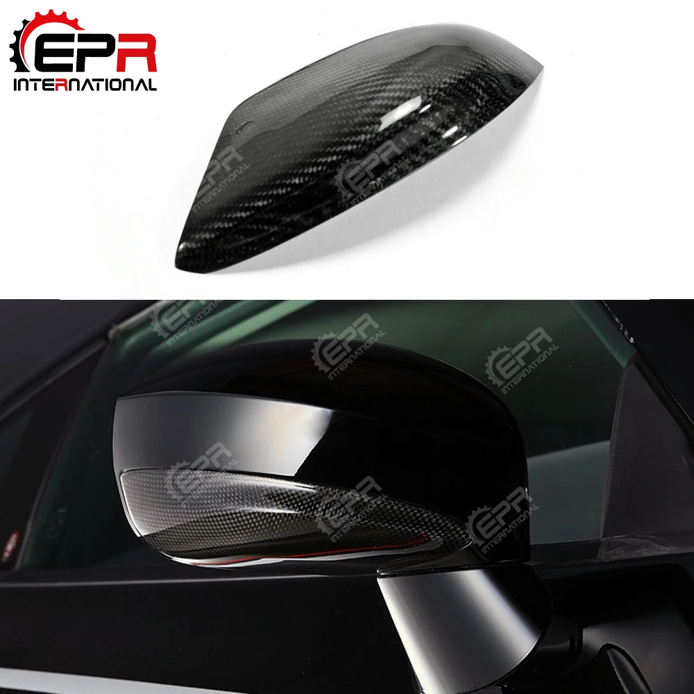 Car-styling For Nissan R35 GTR Carbon Fiber Lower Mirror Cover Stick On Type GT-R Fibre Side Mirror Trim Tuning Body Kit Part