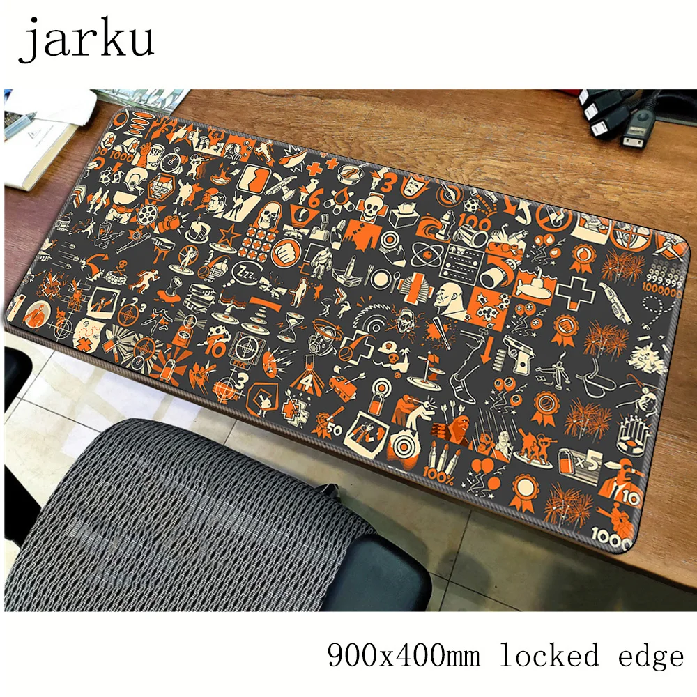 Team fortress 2 podkładka pod mysz dla graczy 900x400X 3MM podkładka pod mysz do gier duża kreskówka notebook akcesoria pc laptop padmouse ergonomiczna mata