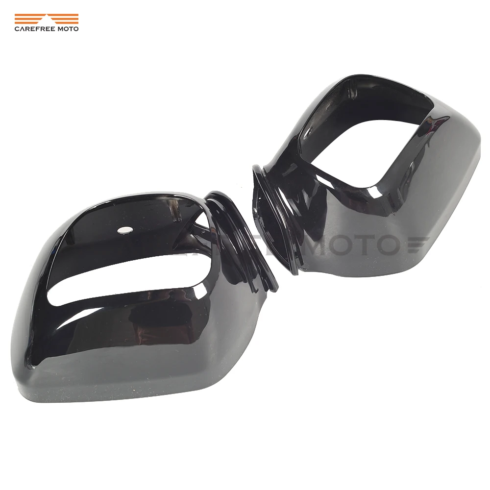 Left & Right Black Motorcycle Rear View Mirrors Cover case for Honda Goldwing GL 1800 F6B 2013 2014 2015