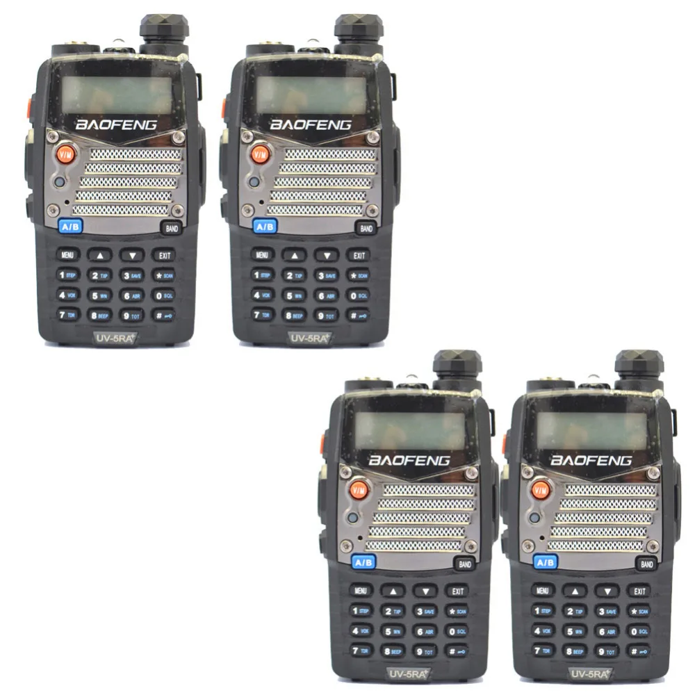 SPAIN-Madrid 4PCS Black Baofeng UV 5RA+Plus WalkieTalkie 136-174&400-520MHz Two Way Radio  ship by LETTER-only 3 days recieve