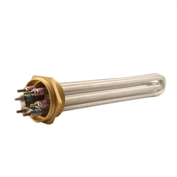 3KW/4.5KW/6KW/9KW/12KW 1.5 Inch Brass Thread Heating Tube for Engineer Water Tank/Solar Energy, Immersion Water  Heating Element