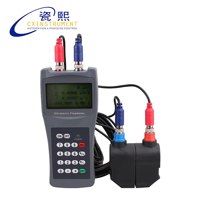 Pipe size DN50~DN700 Middle flow Sensor and LCD Display Cheap ultrasonic flow meter