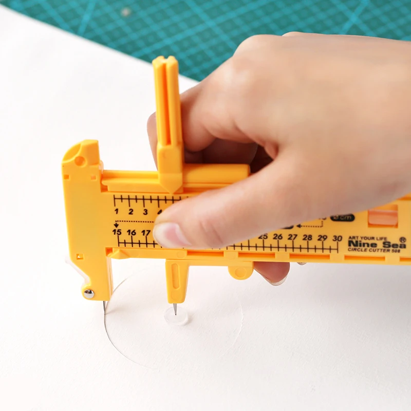 

NNRTS Creative manual cutting compasses Circular knife handmade cloth DIY painting round 1cm-30cm Paper Cutting Hole Office
