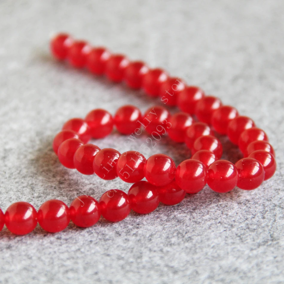 2015 beautiful New Style! Fashion Bracelet Necklace Jewelry DIY design 8mm Red  chalcedony beads 2pcs/lot    T8033