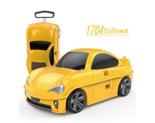 Kids Rolling luggage suitcase racing car Travel Luggage Children Travel Trolley Suitcase for boys wheeled suitcase for kids
