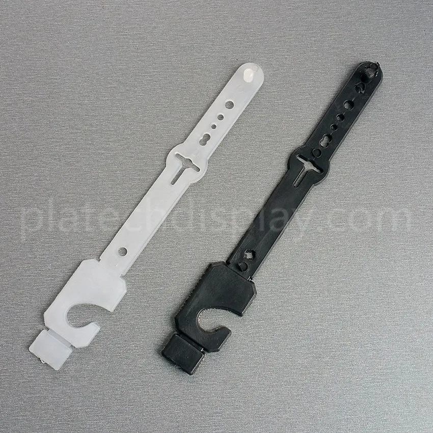 Confezione in plastica da 200 pezzi Display fermagli con fibbia a Clip per appendere prodotti per cinture in pelle PP accessori per indumenti ganci