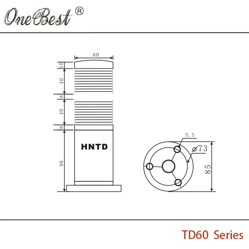 HNTD LED Semaphores 220V Indicator Signal Warning Light TD60 Barrel Type 2 Color Often Bright CNC Machine Tools Hot Sales