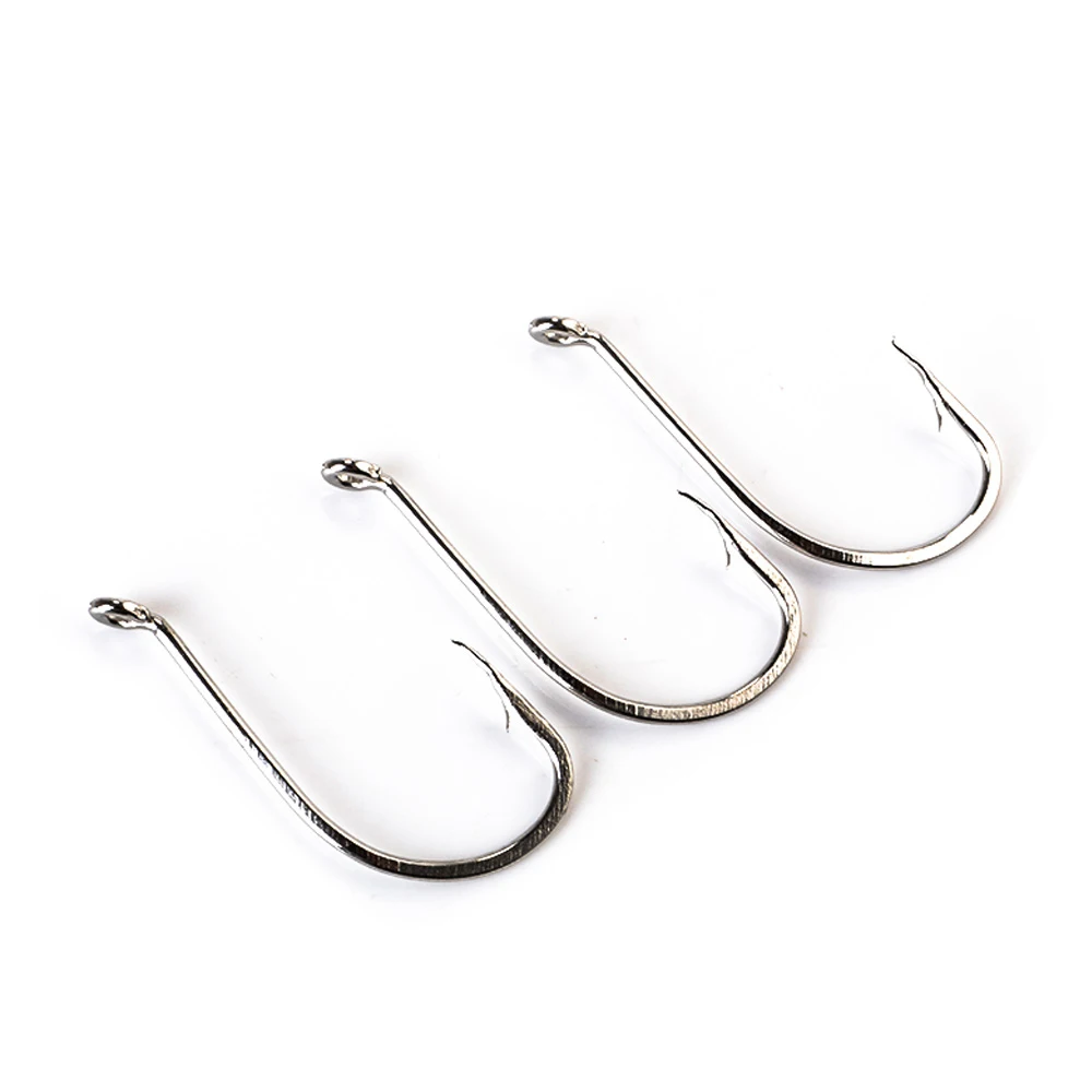 NGB 50-100 Stuks Haak Sterke Koolstofstaal 92553N Jig Haak Vishaak Jigging Zoutwater Bass Pesca visgerei