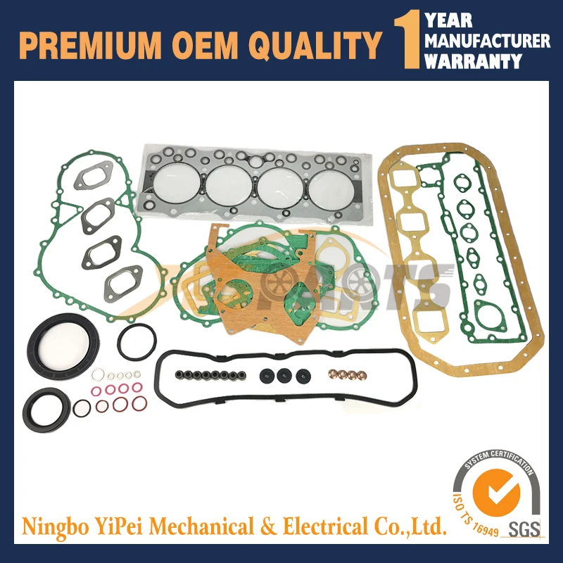 

Full Rebuild Gasket Kit Set For ISUZU 4BD1T 4BD1-T Engine Hitachi EX120 EX150 excavator