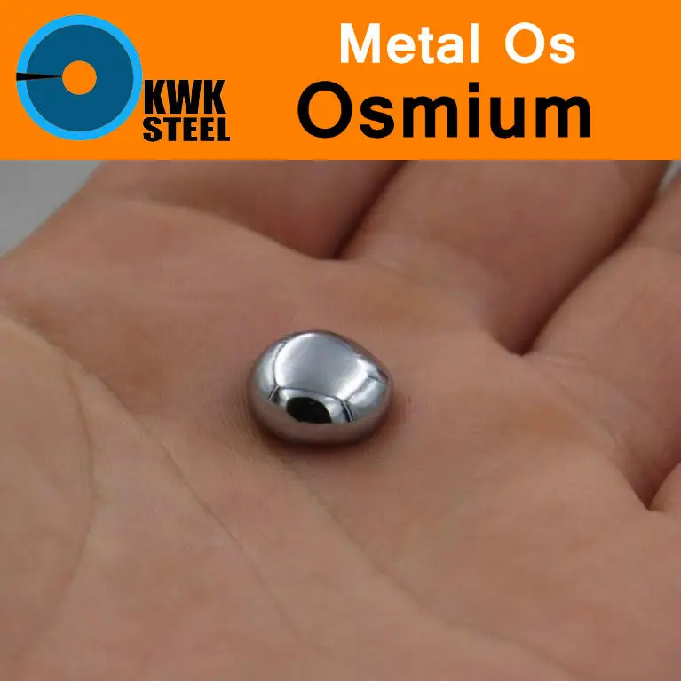 Os Osmium Ball Bead Pure 99.95% Periodic Table of Rare-earth Precious Metal Elements for Research Study Education Collection