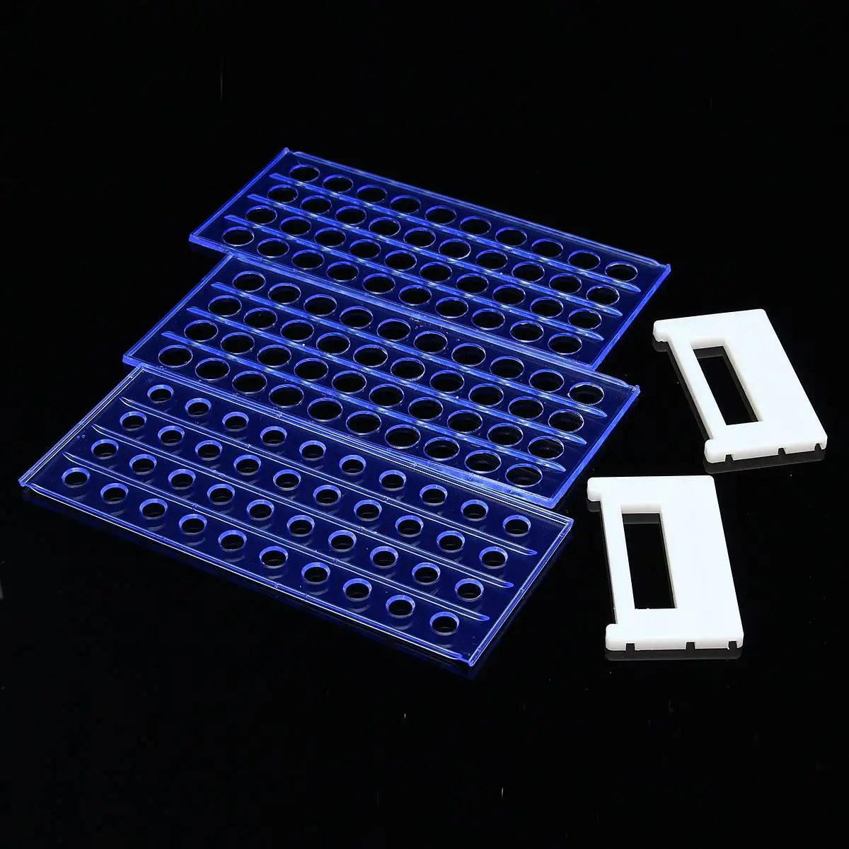 1pcs 6/8/24/40/50 Holes Plastic Lab Test Tube Support Test Laboratory Transparent Rack/Shelf For Supplies Tool