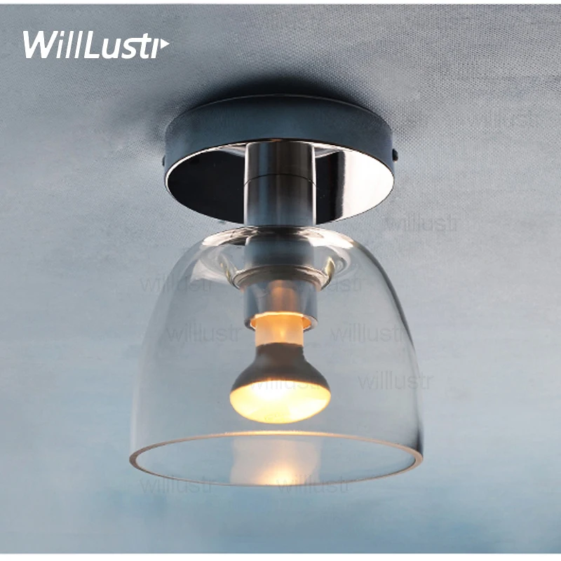 Willlustr Modiss Serena clear glass shade ceiling lamp dinning room hotel restaurant reproduce Spanish style lighting fixture