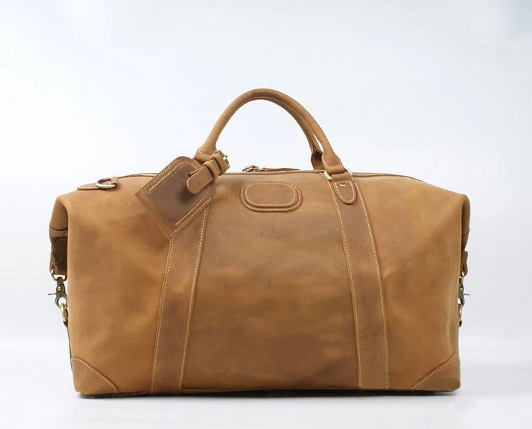 Imagem -02 - Bolsa de Viagem de Couro Genuíno para Homens Cavalo Louco Vintage Bagagem Grande Mochila Masculina Bolsa Noturna Bolsa de Fim de Semana Grande M110