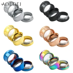 3-25mm Ear Gauges 00g 316 Stainless Steel Ear Tunnels Plugs Piercing Jewelry Ear Stretchers Expander Plugs and Tunnels 10mm 8mm