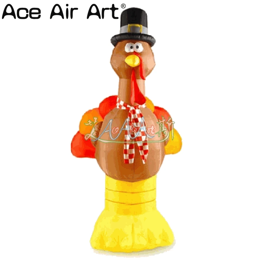 Free Shipping  Easy Set Up and Portable Inflatable Turkey Thanksgiving Yard Decorations