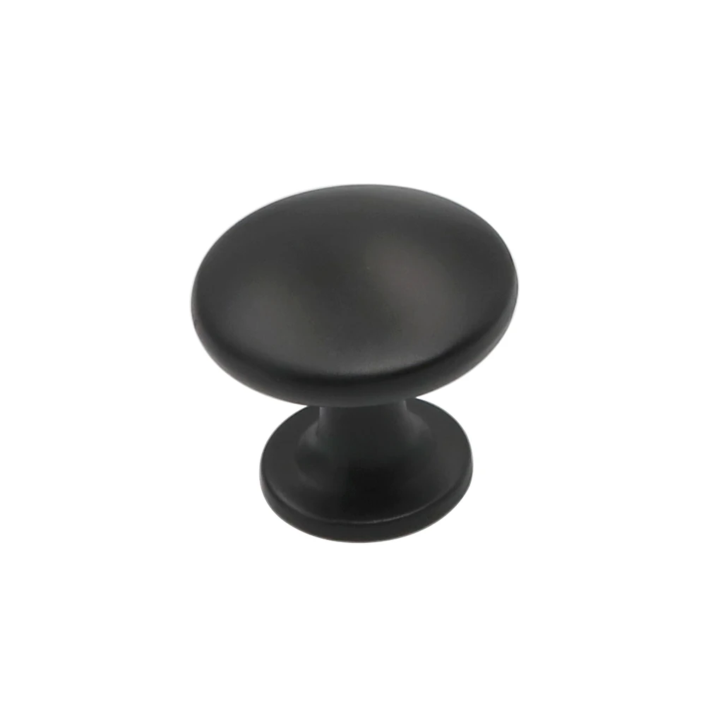 20 Pack Cupboard Handle Black Drawer Pulls Kitchen Cabinet Handles Round Cabinet Hardware Single Hole Drawer Knobs