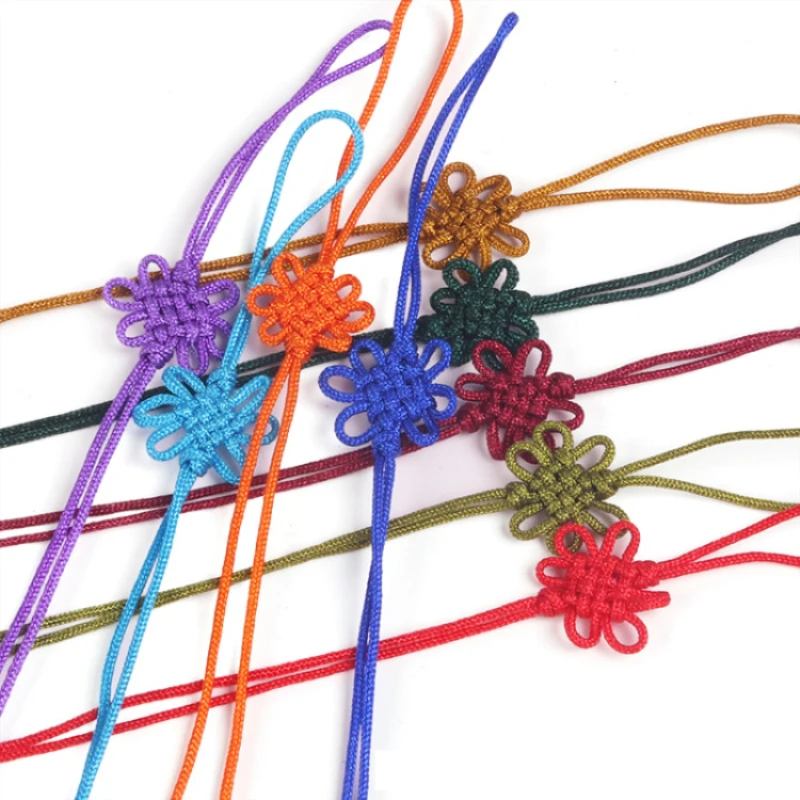 100PCS Mini Chinese Knots Tassel DIY Jewelry Home Textile Curtain Clothing Sewing Accessories Car Key Bag Pendant Craft Tassels