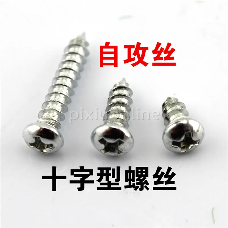 100pcs/Pack J319 M4 3Standard Schwelle Selbst Schrauben Runde Oblate