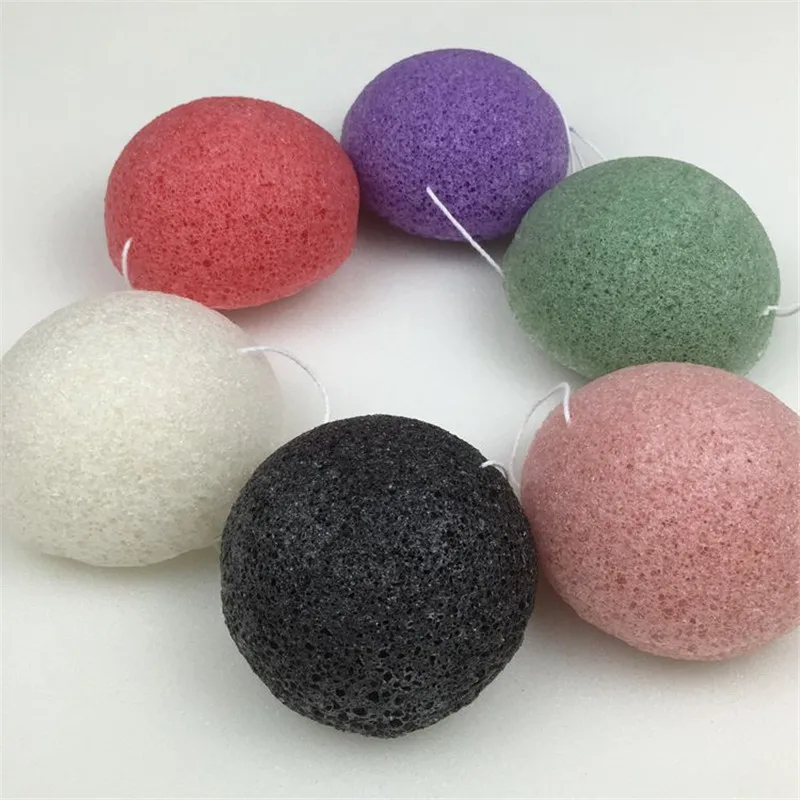 1pcs Natural Konjac Cosmetic Puff Bamboo Charcoal Cleanser Sponge Makeup Facial Cleaning Tool Smooth Beauty Essential Konnyaku