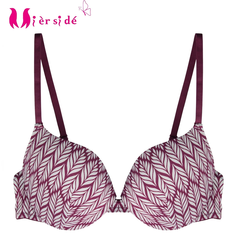 Mierside 3141- Bra Hot Sexy Bra 8 Colors Padded Cotton Bra Push up Bralette Women Underwear with Lovely Printing 32-38A/B/C/D