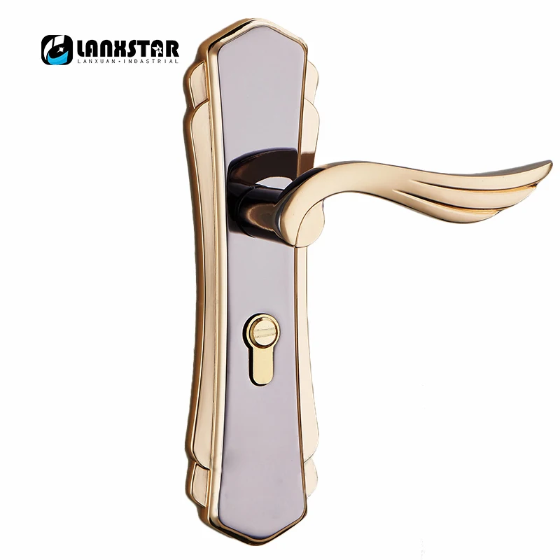 

European Style Durable Decorative Lock None Keys Lockset Wood Door Dummy Locker Handle Locks Interior Door Mechanical Lock