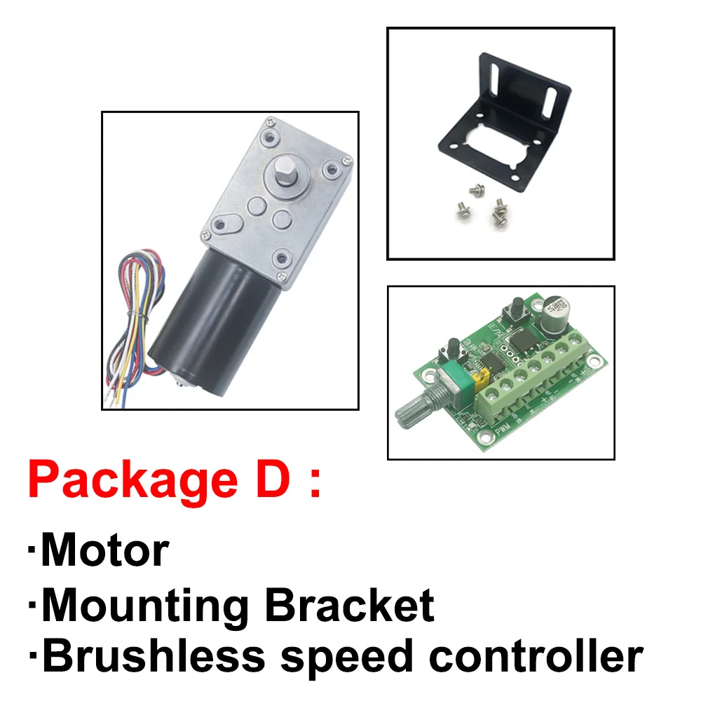 Imagem -05 - Worm Bonde sem Escova Alto da C.c. do Torque 70kg Alinhou o Motor 12v 24v 8470rpm com Auto Que Trava o Regulamento Invertido da Velocidade de Pwm o