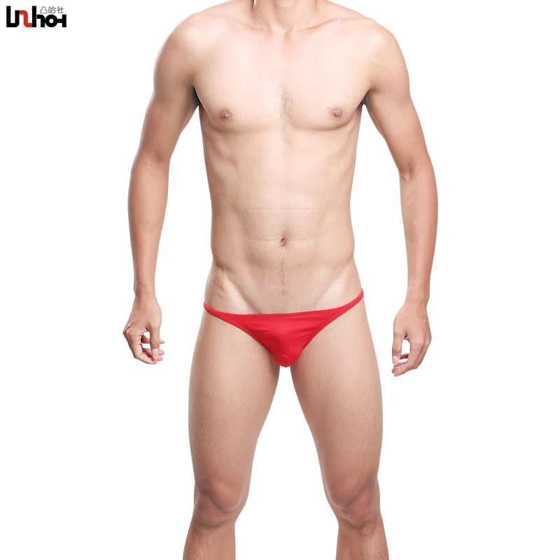 Breathable bag thin side high fork fitness attractive stripe men\'s underwear male brief cotton boys underwear 13004