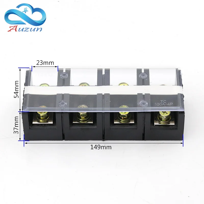 TC1004 fixed terminal terminal box large current 100A4P terminal of pure copper conductor