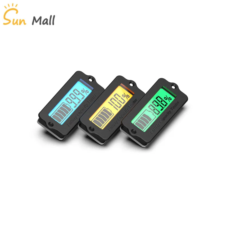 

12V 24V 36V 48V Lead-Acid Battery LY6N Recessed Battery Capacity Indicator Tester Voltmeter Green Light battery charge indicator