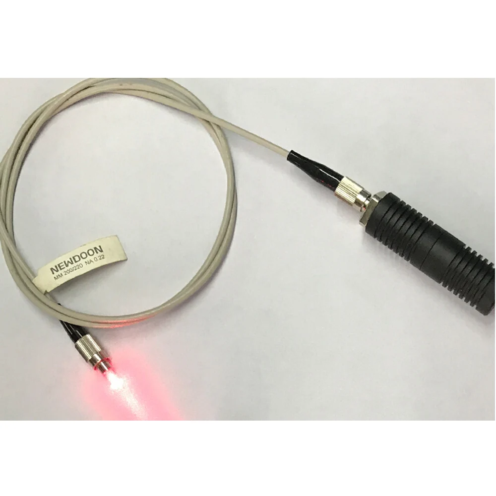 658nm200mw Halfgeleider Laser Gekoppeld Fiber Rode Laser Module FC Connector Core 200um