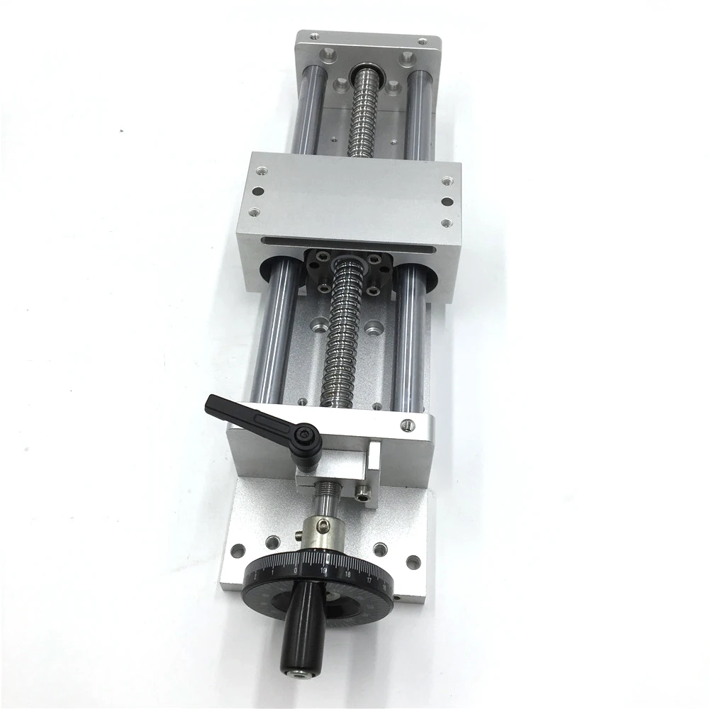 Linear Guide Manual Sliding Table Effective Stroke L700mm Cross Slide SFU1605 C7 Ballscrew CNC Machine