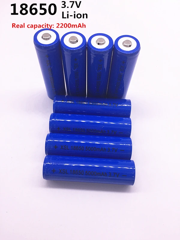 18650 NCR lithium ion battery, 5000mAh 3.7 V battery can be used for charging LED, the actual capacity of 2200 mAh