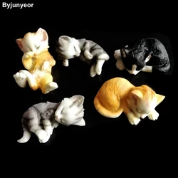 1pcs Cats Silicone Molds for Ice Chocolate Cake Decorating Sugar Fondant UV Resin Expoxy Clay Plaster Candle Mould C374