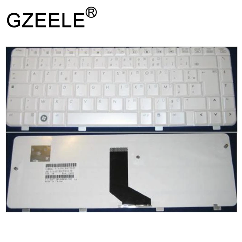 GZEELE Azerty Keyboard FR FOR HP Pavilion DV3-2000 539044-051 AECB1STF018 PK1306T3B17 White