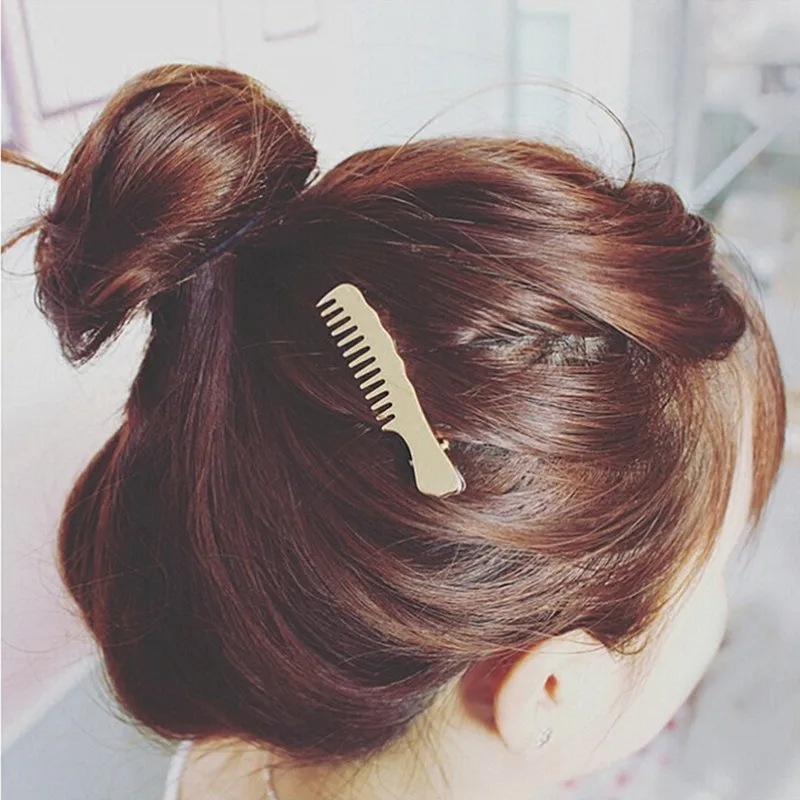 New Fashion Metal Hair Clips for Women Comb Shape Hair Barrette Stick Hairpin Hair Styling Accessories For Women Girls Women