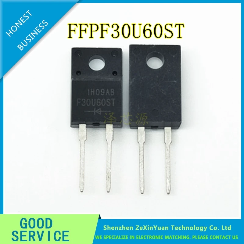 

20PCS/LOT FFPF30U60ST F30U60ST 600V 30A TO-220F Best quality