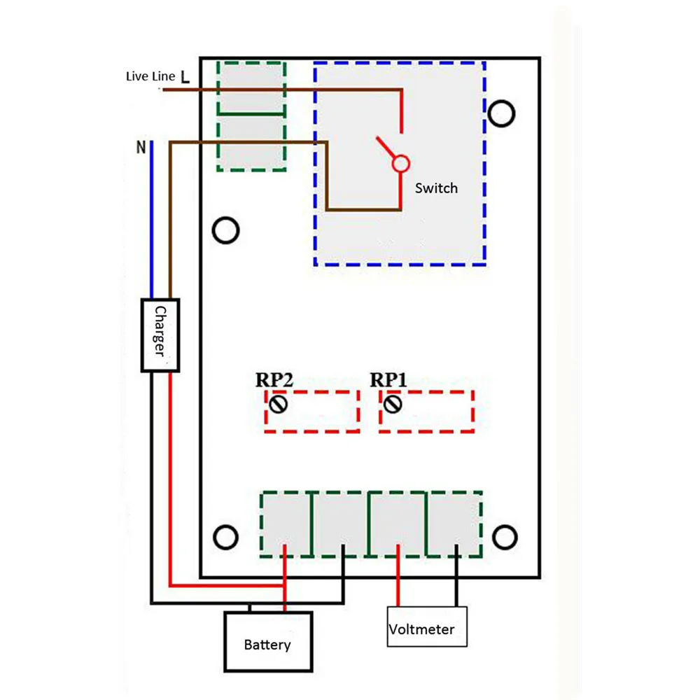 12V Battery Charging Control Board XH-M601 Intelligent Charger Power Control Panel Automatic Charging Power