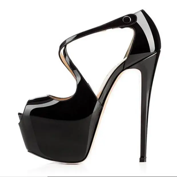 New arrival nude women platform pumps sexy high heel stilettos 15 cm high thin heels buckle strap cross-tied cutouts woemn shoes